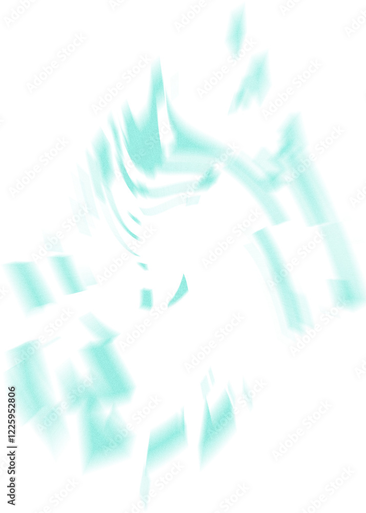 Obraz premium An abstract transparent iridescent color blur design element.
