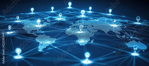Global Network Connectivity: A Visual Representation of Worldwide Interconnection