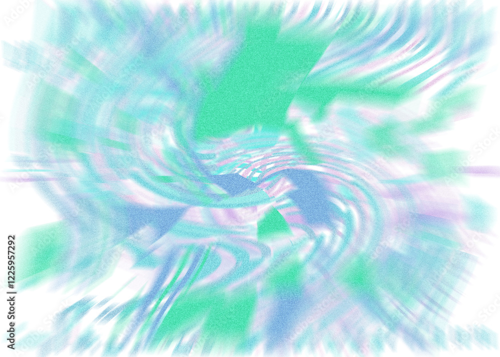 Fototapeta premium An abstract transparent iridescent color blur design element.