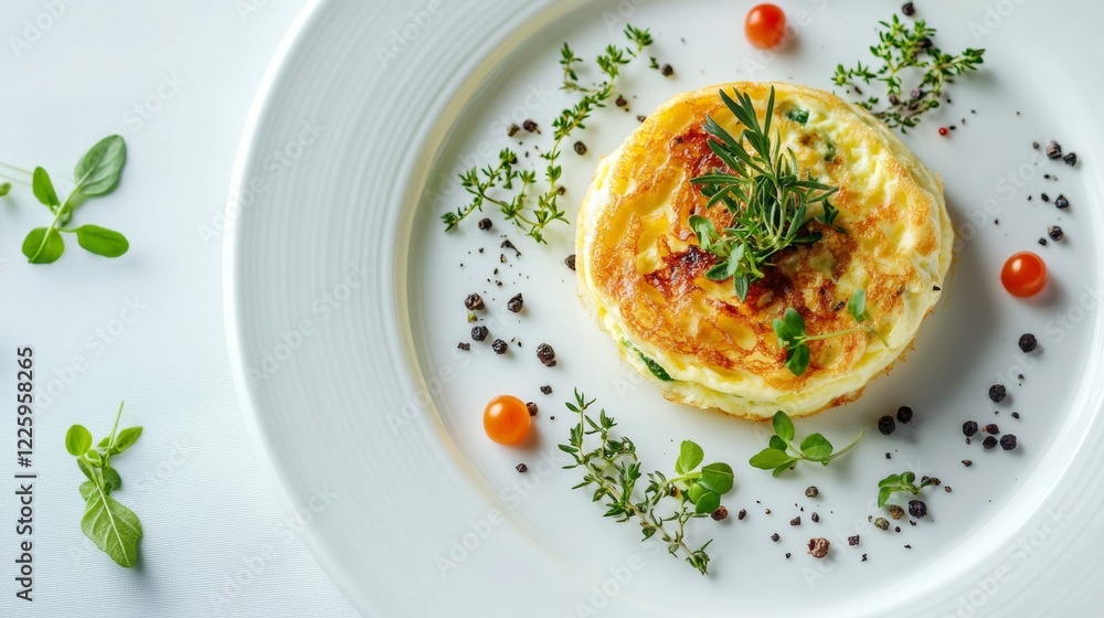 dish with eggs to taste in a restaurant dish with eggs to taste in a restaurant