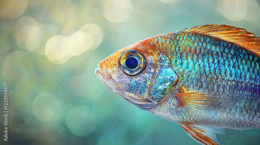Fototapeta premium Vibrant Tropical Fish Close-Up