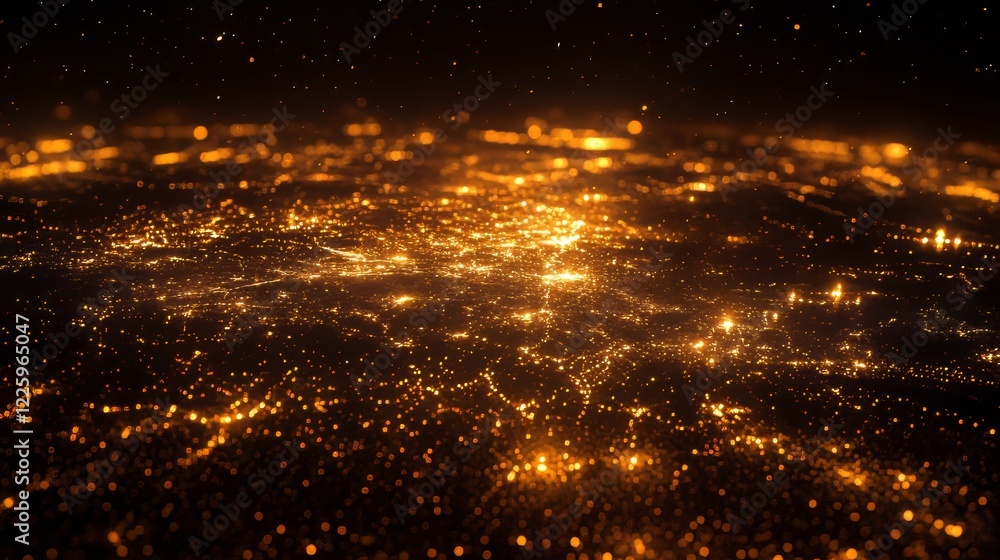 Naklejka premium High speed communications with world wide web from anywhere in world via phone mobile internet. Hologram earth consists light dots. Abstract virtual hud elements over screen modern glass smartphone.