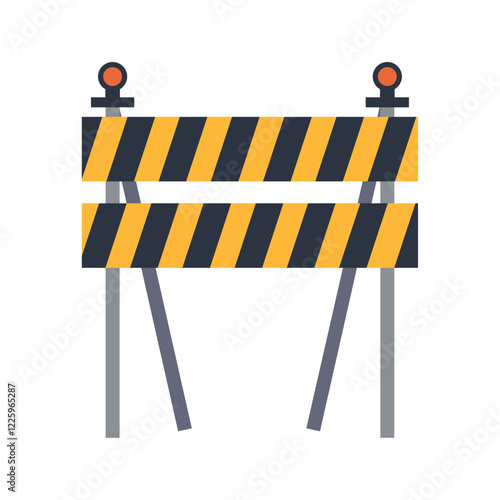 Construction barrier icon