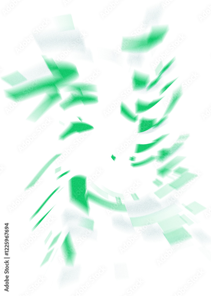 Obraz premium An abstract transparent iridescent color blur design element.