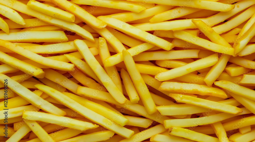 A pile of french fries sitting on top of each other A pile of french fries sitting on top of each other