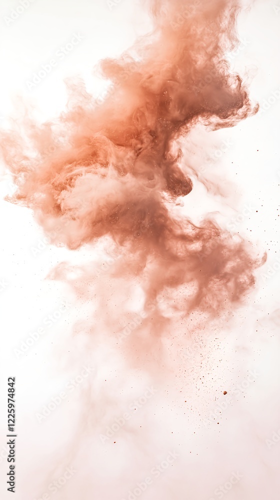 Fototapeta premium Abstract Swirling Dust Clouds in Dynamic Suspension and Motion