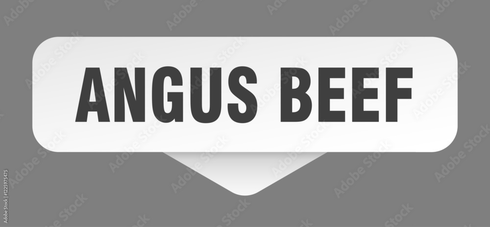 Obraz premium angus beef sticker. angus beef sign isolated on gray background