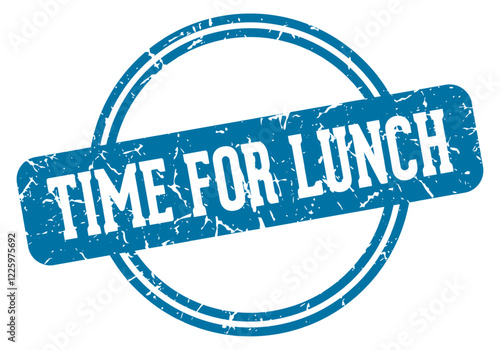 time for lunch stamp