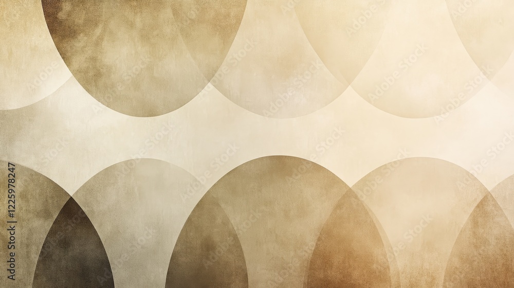 Abstract Beige and Brown Circular Design Abstract Beige and Brown Circular Design