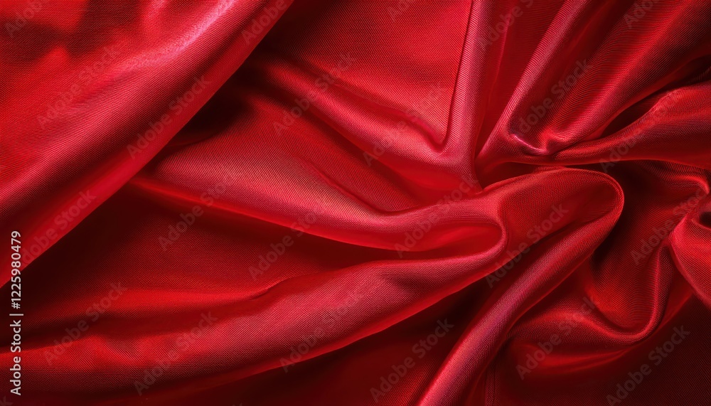 Vibrant Red Fabric with Wrinkles and Folds Against a Smooth Colorful Background Textured Study in Rusty Hues Vibrant Red Fabric with Wrinkles and Folds Against a Smooth Colorful Background Textured Study in Rusty Hues