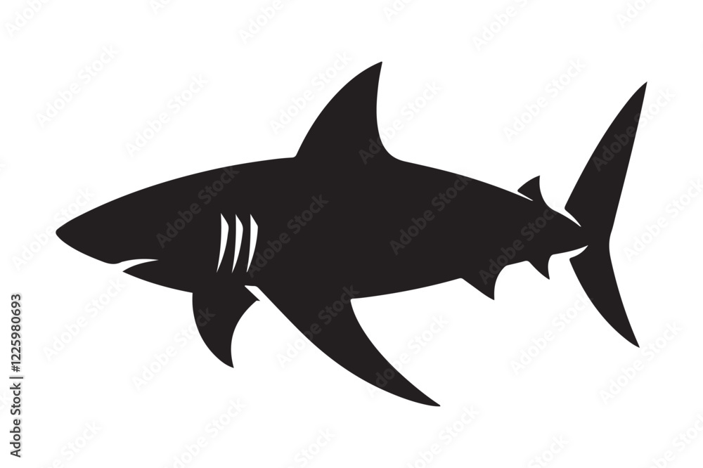 Fototapeta premium shark silhouette