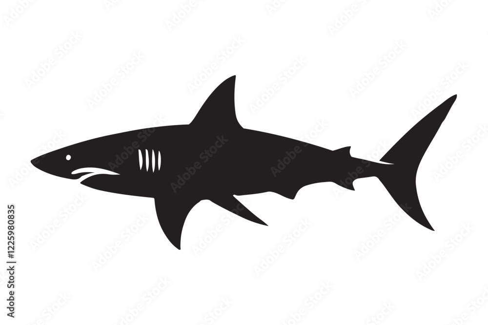 shark silhouette shark silhouette