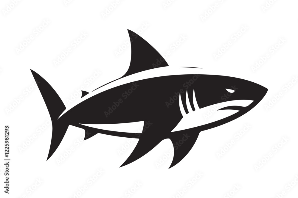 Obraz premium shark silhouette