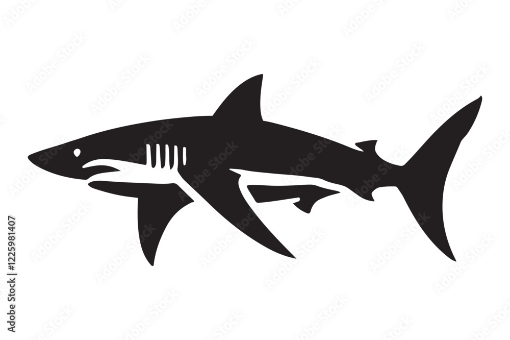 shark silhouette shark silhouette