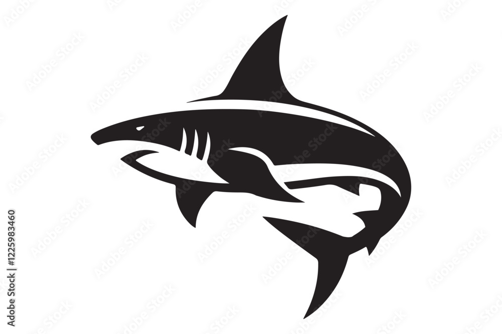 Fototapeta premium shark silhouette