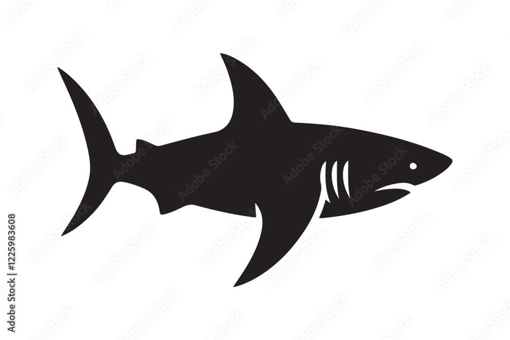 Obraz premium shark silhouette