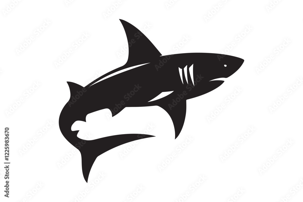 Fototapeta premium shark silhouette