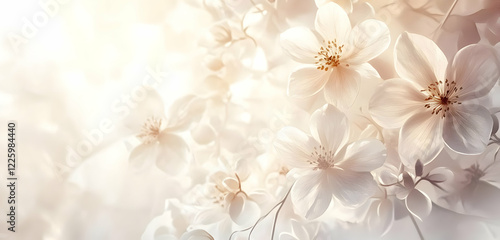 A delicate watercolor illustration featuring a bouquet of soft flowers in light tones, ideal for a greeting card or floral decoration.