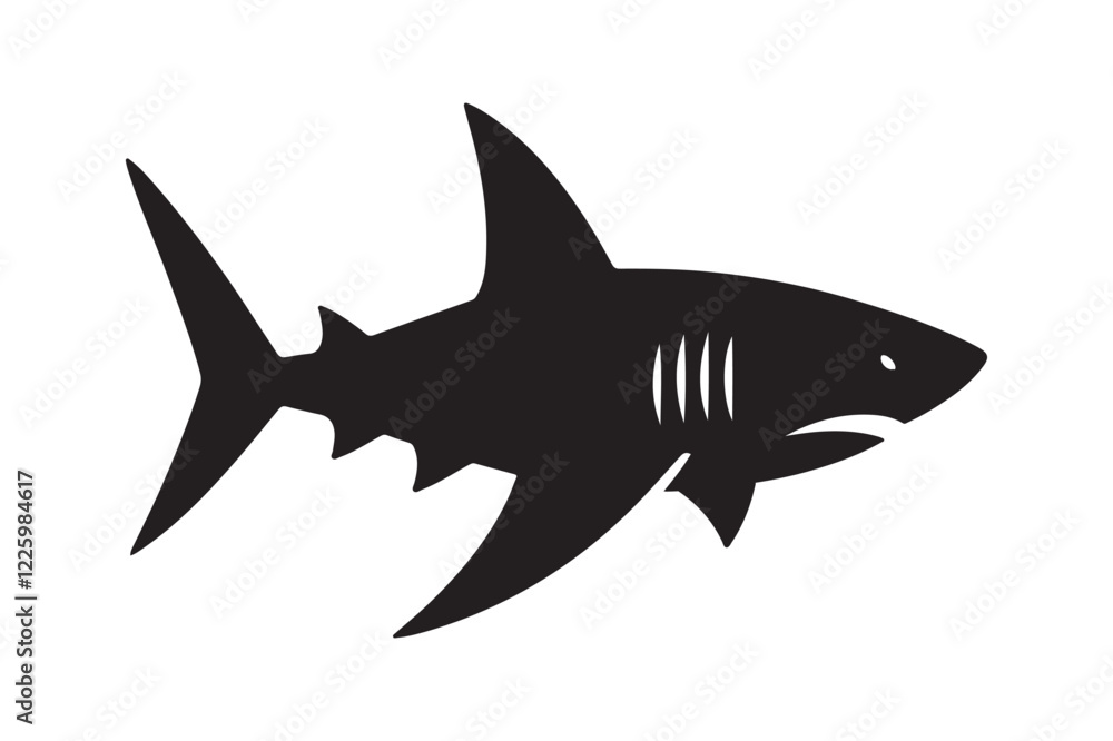 Obraz premium shark silhouette