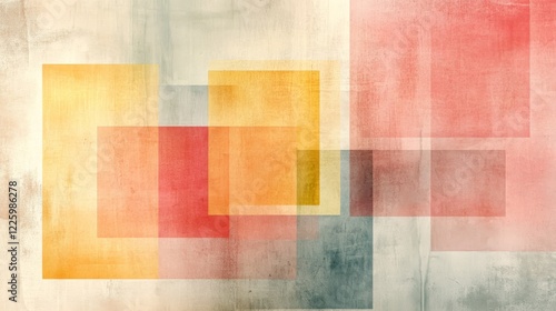 Abstract Geometric Design in Earthy Tones