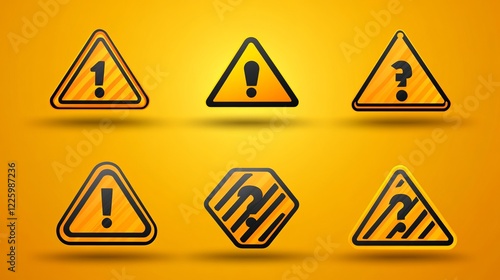 Vector set of caution warning signs, including danger symbols and exclamation mark icons, all isolated for clear visibility and easy use in safety-related designs. Free Download Vector set of caution warning signs, including danger symbols and exclamation mark icons, all isolated for clear visibility and easy use in safety-related designs. - GFXLoad
