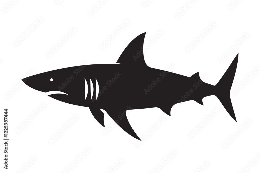 Fototapeta premium shark silhouette