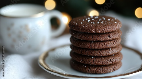 Wallpaper Mural A Stack of Delicious Chocolate Cookies, perfect for the Holiday Season Torontodigital.ca