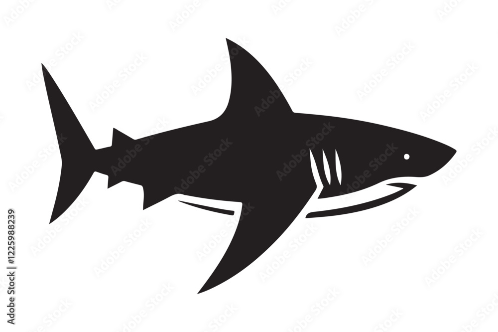 Fototapeta premium shark silhouette