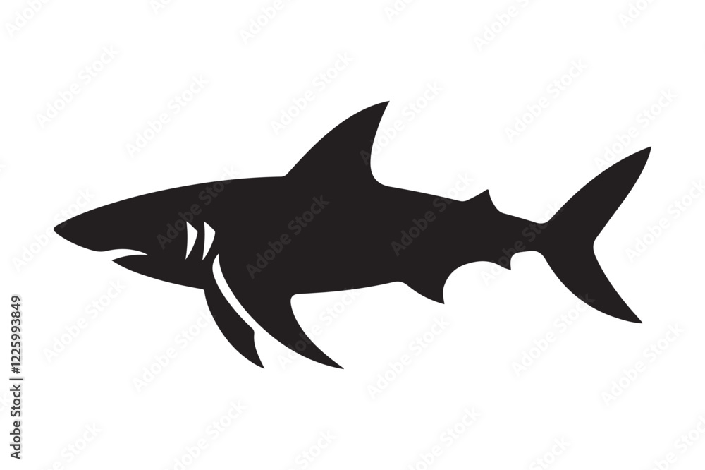 Fototapeta premium shark silhouette