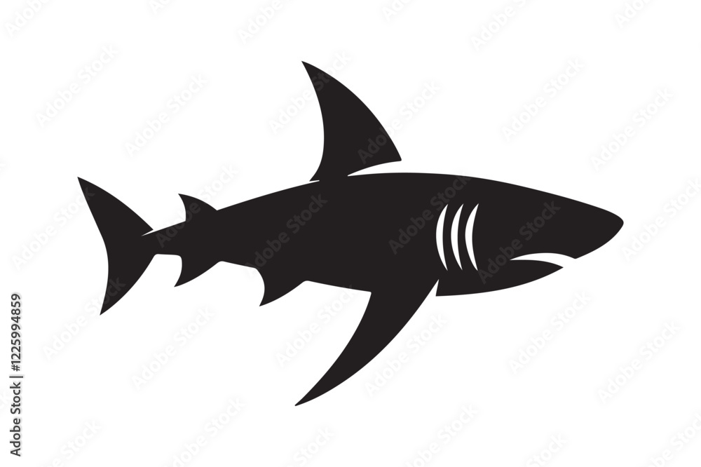 Fototapeta premium shark silhouette