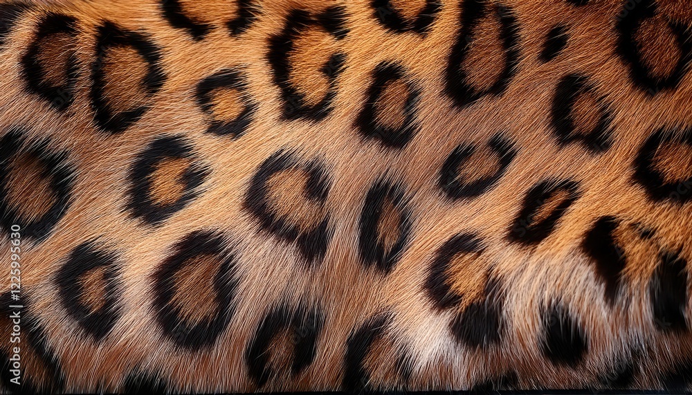 Richly Detailed Faux Leopard Print Fur Texture Background with Subtle Sheen, Intricate Pattern Stunning Decorative Element for Interiors or Design Projects Richly Detailed Faux Leopard Print Fur Texture Background with Subtle Sheen, Intricate Pattern Stunning Decorative Element for Interiors or Design Projects