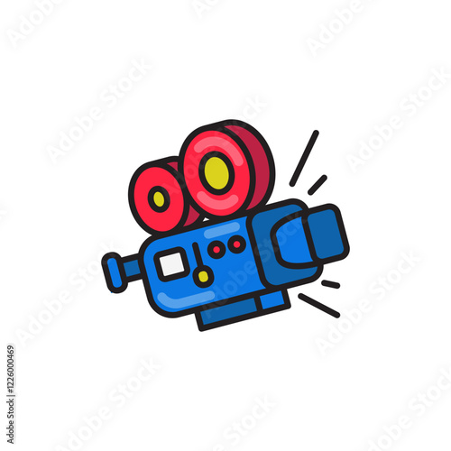 movie camera illustration