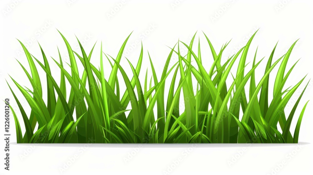 Obraz premium Lush green grass backdrop evokes summer vibes, perfect for naturethemed designs and ecofriendly projects.