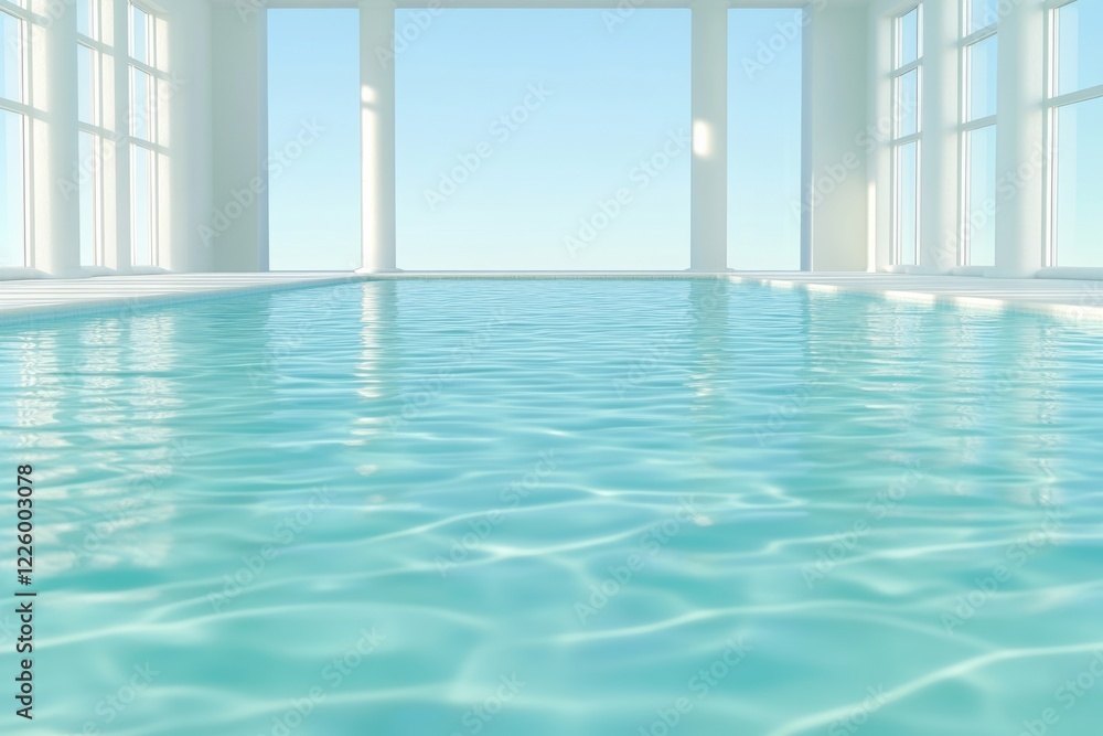 Obraz premium An elegant depiction of a swimming pool. Generative AI