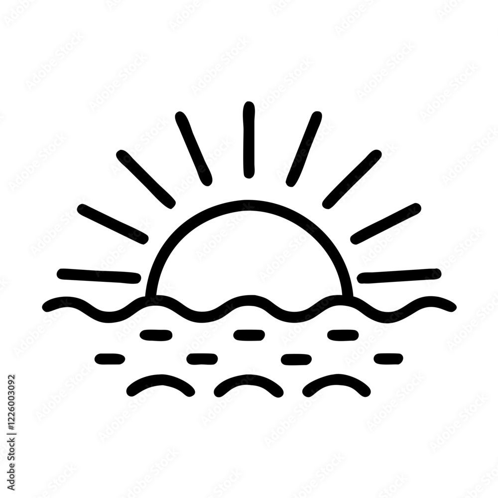 Obraz premium Sunrise Icon