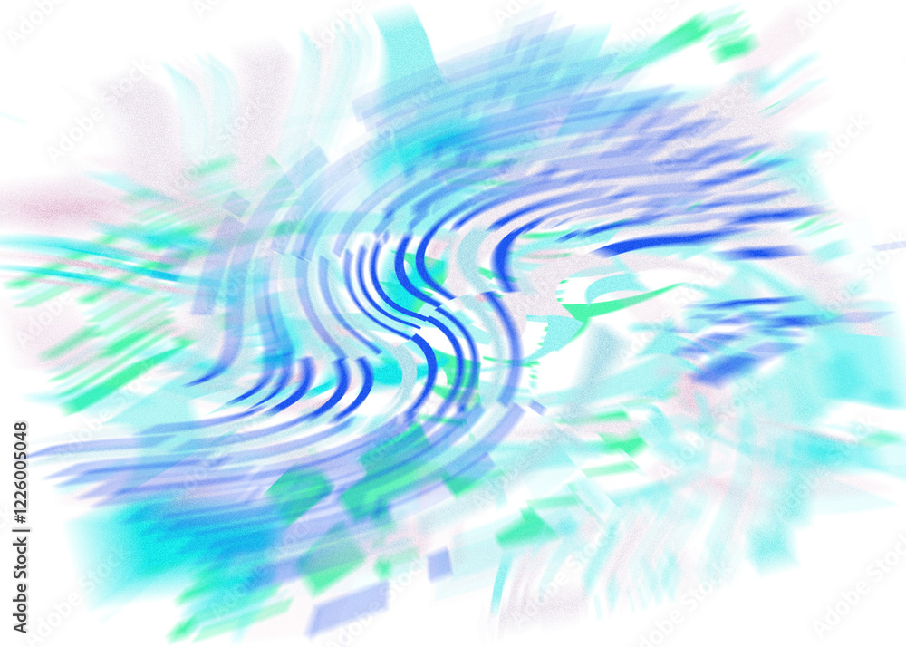 Fototapeta premium An abstract transparent iridescent color blur design element.