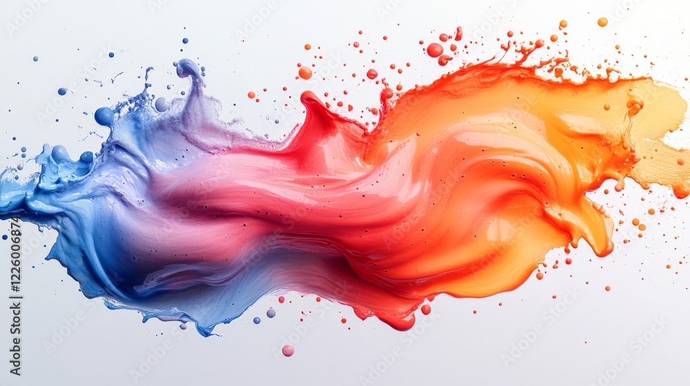 Dancing Colors: Frozen Mid-Splash Paint Drops in Dynamic Motion Showcase Visual Artistry Dancing Colors: Frozen Mid-Splash Paint Drops in Dynamic Motion Showcase Visual Artistry