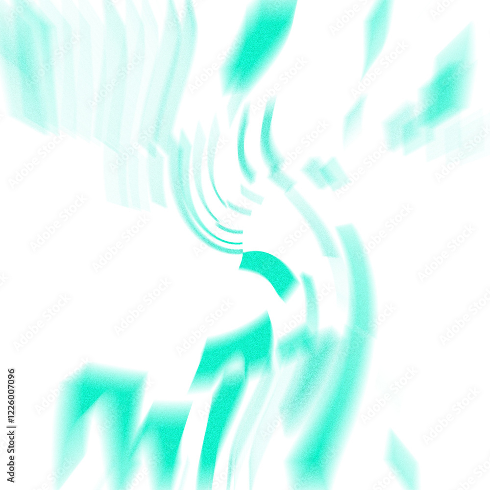 Fototapeta premium An abstract transparent iridescent color blur design element.