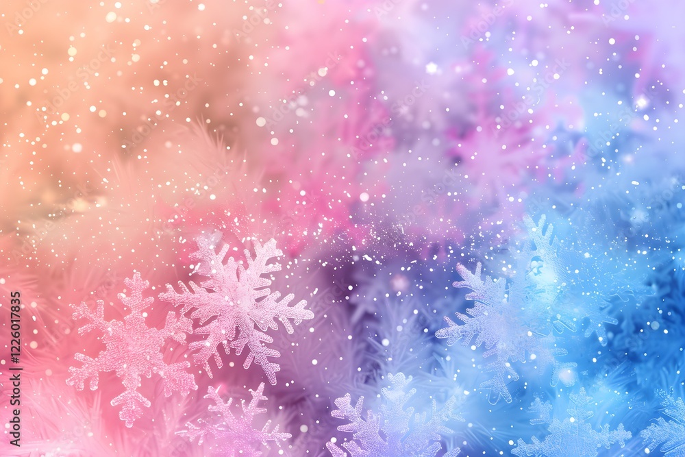 A bunch of snow flakes sitting on top of a snow covered ground A bunch of snow flakes sitting on top of a snow covered ground