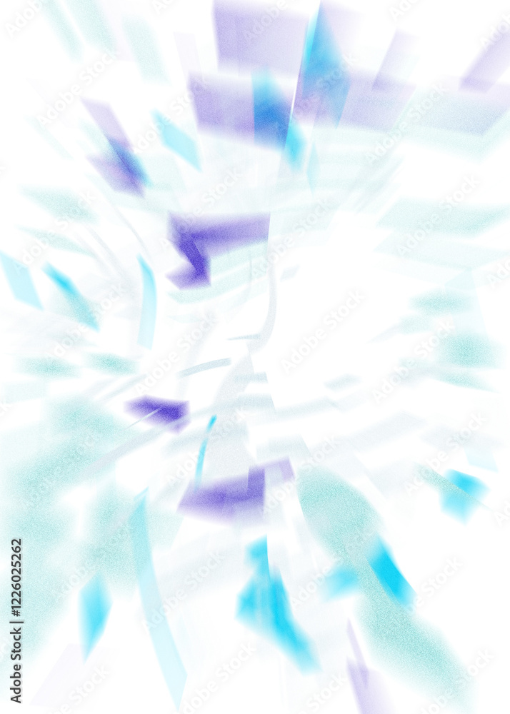 Obraz premium An abstract transparent iridescent color blur design element.