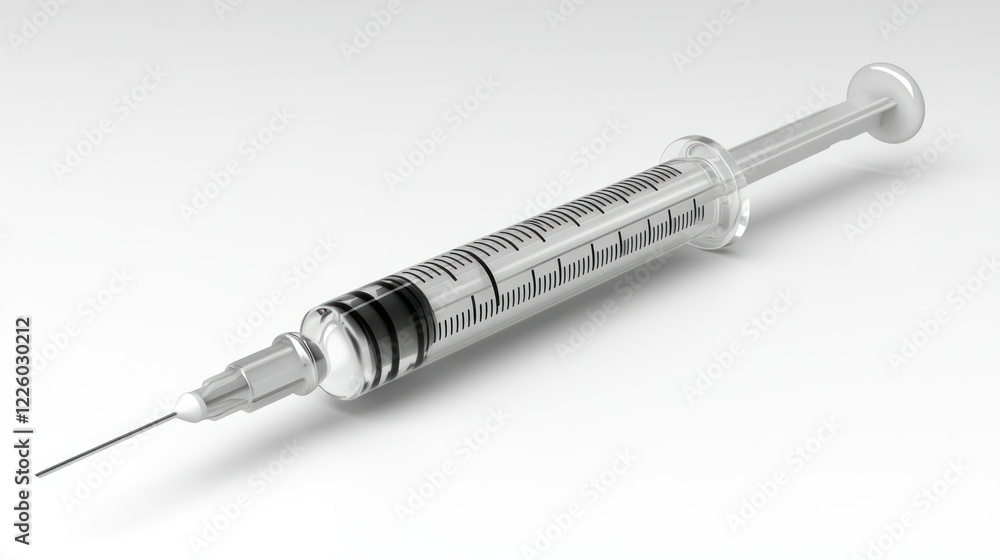 Close-up of a Syringe with Vaccine, Medical Equipment Close-up of a Syringe with Vaccine, Medical Equipment