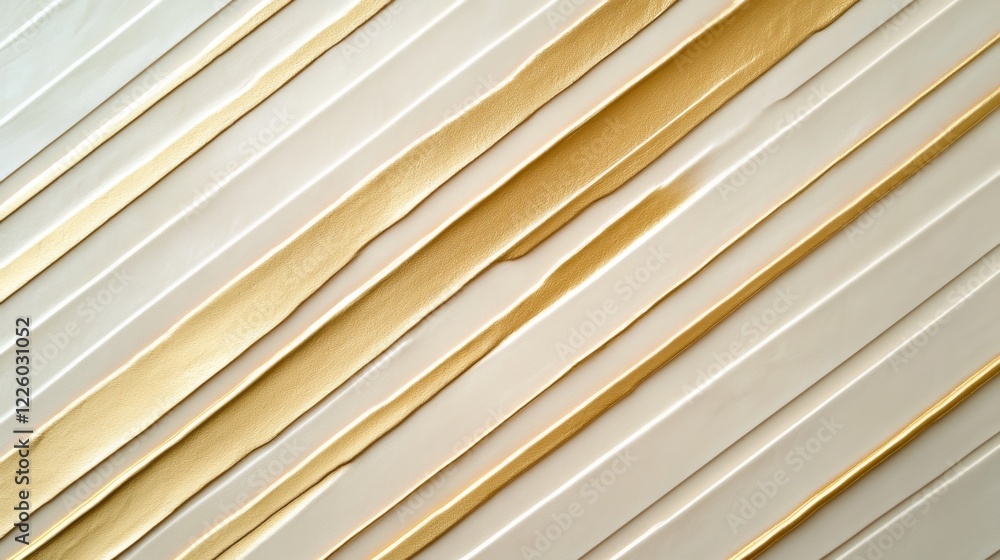 Obraz premium Abstract Gold Stripes on Beige Background