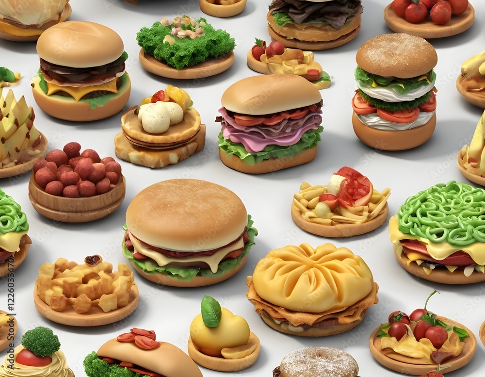 burger and fries burger and fries