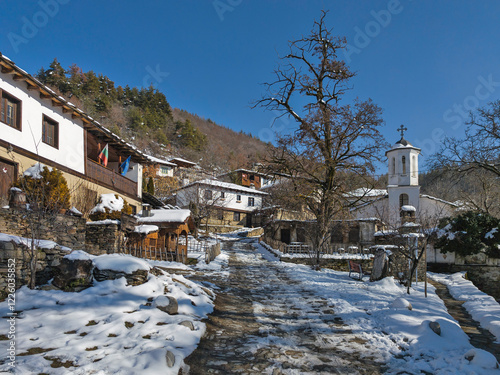 Village of Leshten with Authentic nineteenth century houses, Bulgaria photo