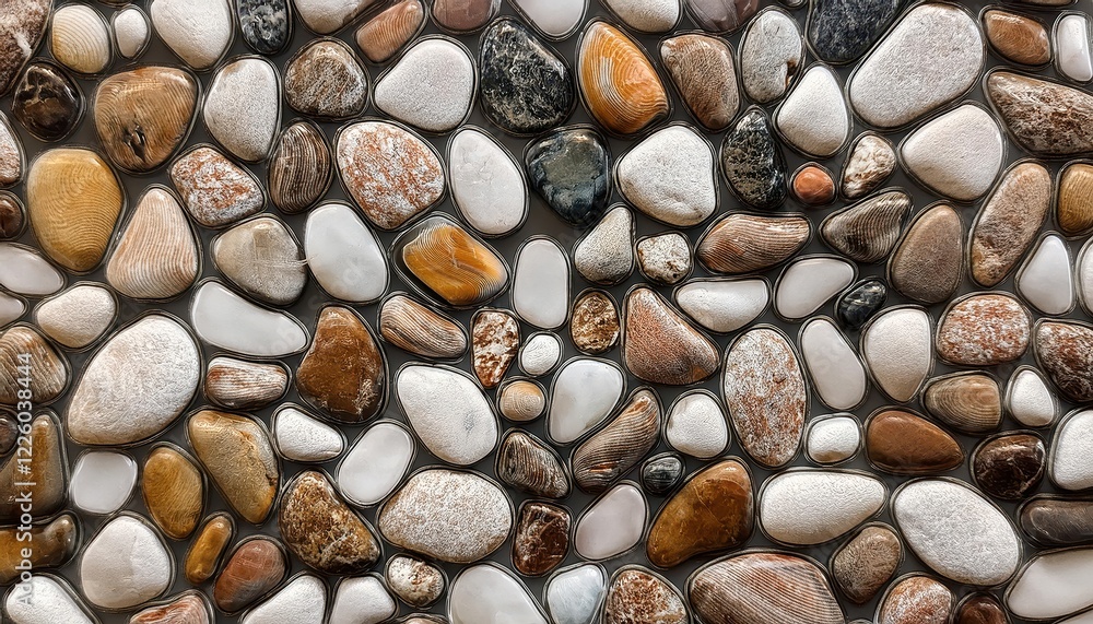 Exquisite Seamless Patterns Showcasing Organic Whimsical Pebbles, Terrazzo, and Marble Effect, Perfect for Interior Design Inspiration and Aesthetic Enhancement. Exquisite Seamless Patterns Showcasing Organic Whimsical Pebbles, Terrazzo, and Marble Effect, Perfect for Interior Design Inspiration and Aesthetic Enhancement.
