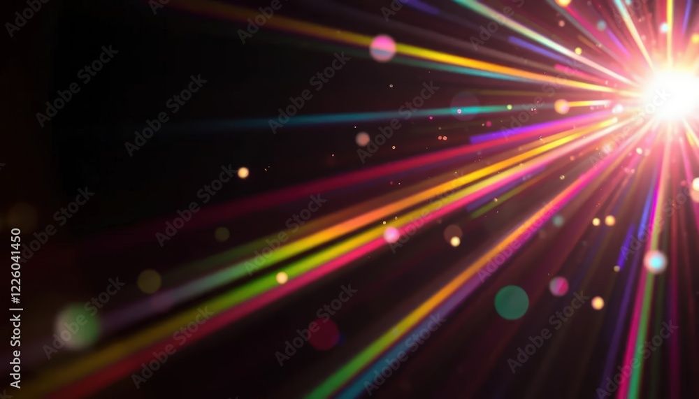 Obraz premium Abstract Colorful Light Rays Burst Background