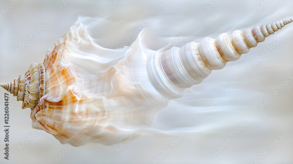 Abstract Seashell Swirling Motion Blur Ocean Art Abstract Seashell Swirling Motion Blur Ocean Art