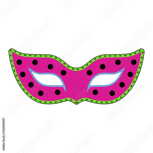 máscara de carnaval alegre fantasia