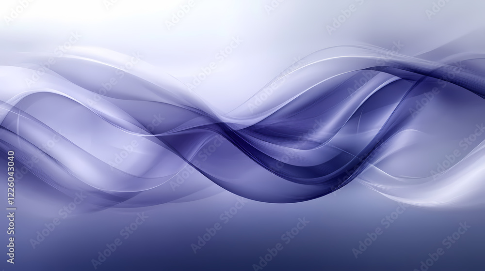 Colorful abstract wave background in midnight blue, light gray, and moderate violet , wave, abstract. Midnight Wave. Illustration