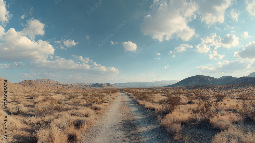 Endless Horizons: The Solitude of the Desert Road Endless Horizons: The Solitude of the Desert Road